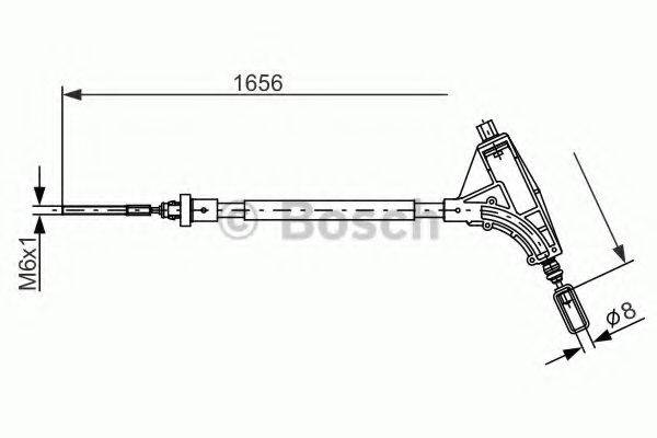 BOSCH 1987477871 Трос, стоянкова гальмівна система