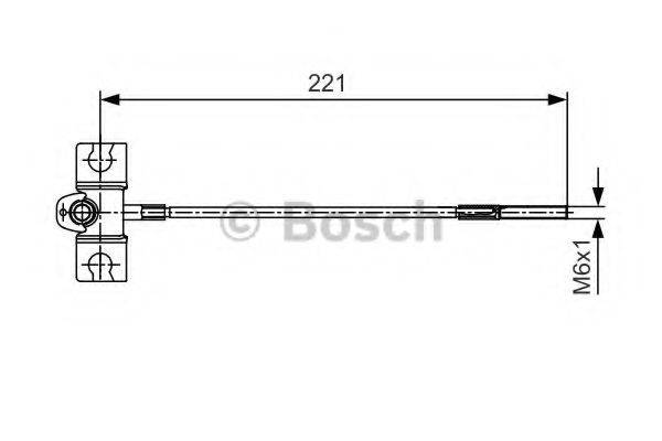 BOSCH 1987477913 Трос, стоянкова гальмівна система