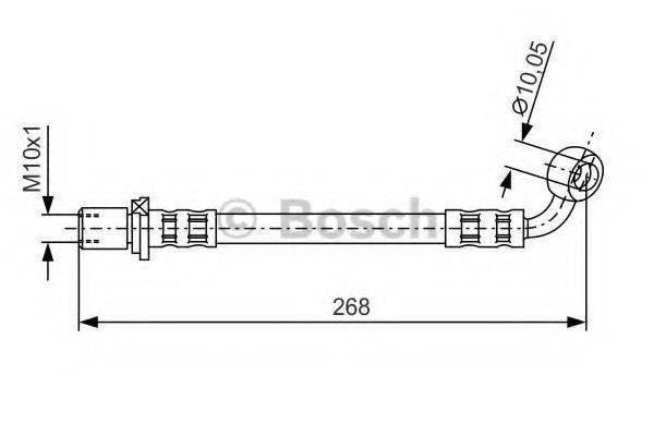 BOSCH 1987481131 Гальмівний шланг