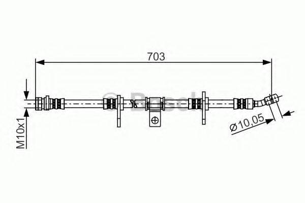 BOSCH 1987481274 Гальмівний шланг