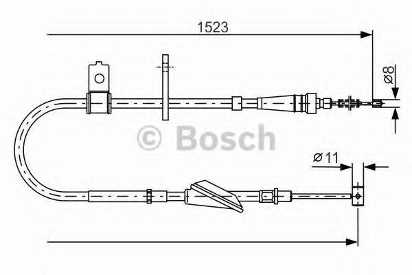 BOSCH 1987482092 Трос, стоянкова гальмівна система