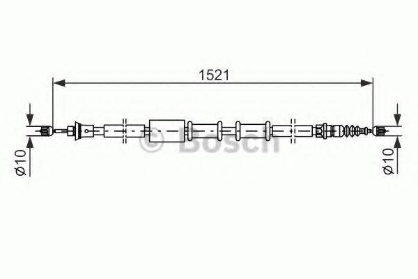 BOSCH 1987482109 Трос, стоянкова гальмівна система