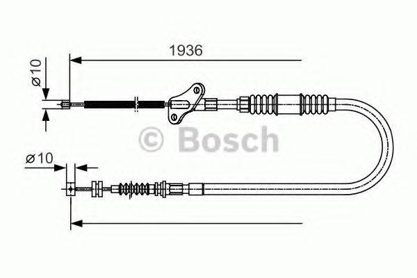 BOSCH 1987482110 Трос, стоянкова гальмівна система