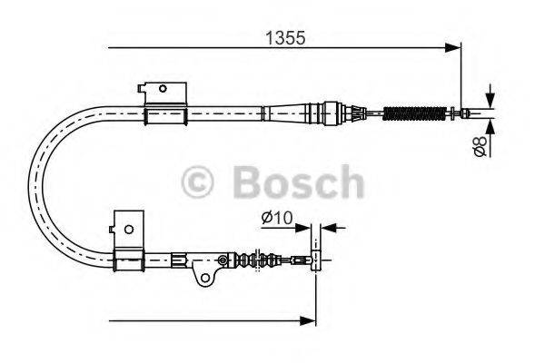 BOSCH 1987482152 Трос, стоянкова гальмівна система