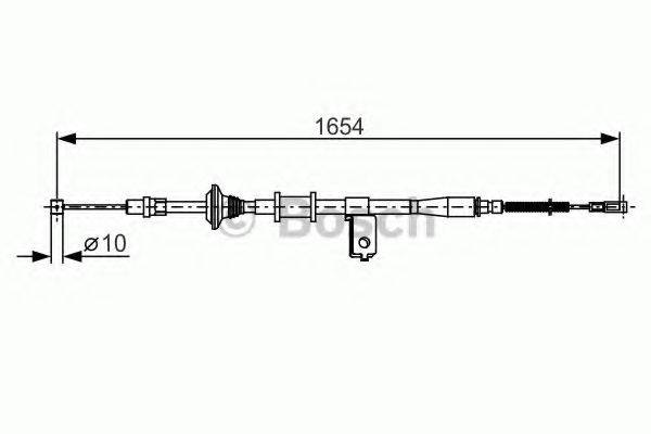 BOSCH 1987482172 Трос, стоянкова гальмівна система