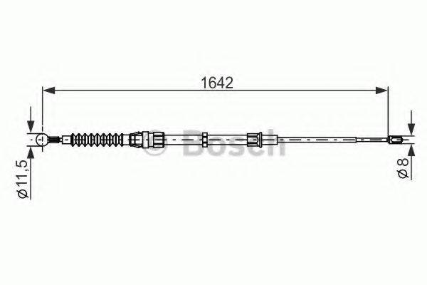 BOSCH 1987482267 Трос, стоянкова гальмівна система