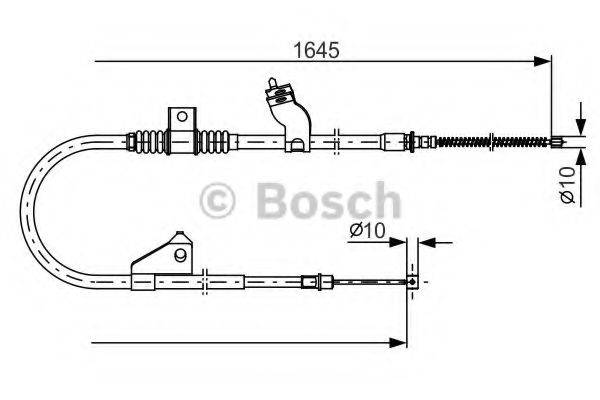 BOSCH 1987482275 Трос, стоянкова гальмівна система