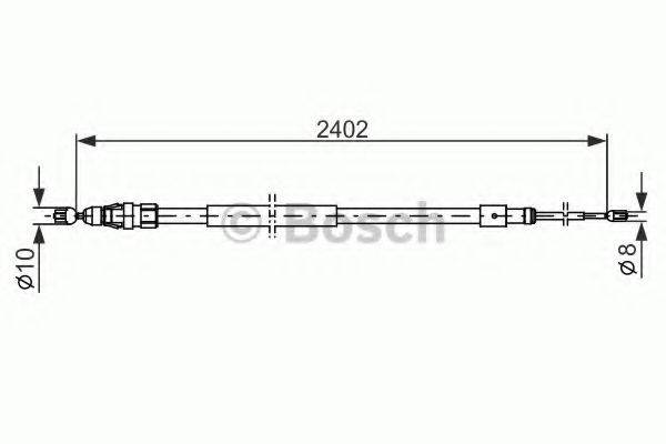 BOSCH 1987482276 Трос, стоянкова гальмівна система