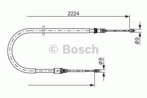 BOSCH 1987482303 Трос, стоянкова гальмівна система