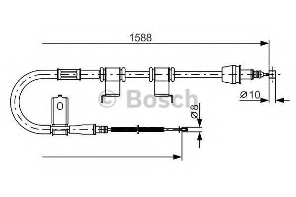 BOSCH 1987482359 Трос, стоянкова гальмівна система