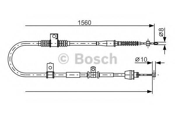 BOSCH 1987482360 Трос, стоянкова гальмівна система