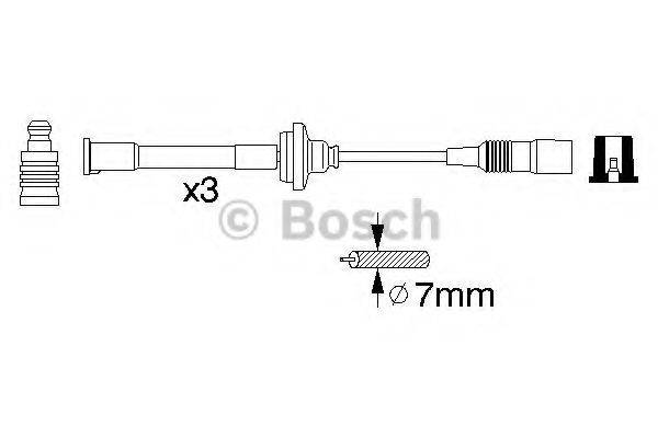 BOSCH 0356912823 Комплект дротів запалювання