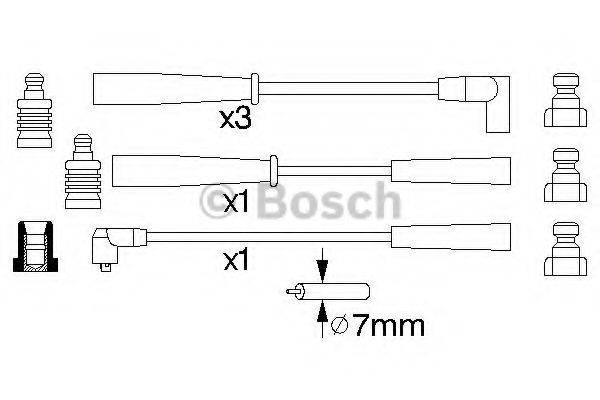 BOSCH 0986356781 Комплект дротів запалювання