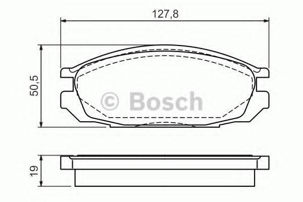 BOSCH 0986461133 Комплект гальмівних колодок, дискове гальмо