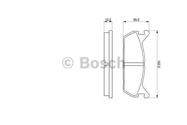 BOSCH 0986461146 Комплект гальмівних колодок, дискове гальмо