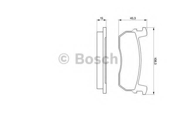 BOSCH 0986469570 Комплект гальмівних колодок, дискове гальмо