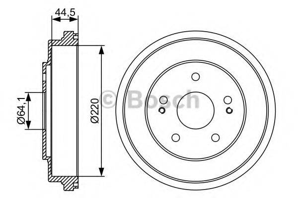 BOSCH 0986477147 Гальмівний барабан