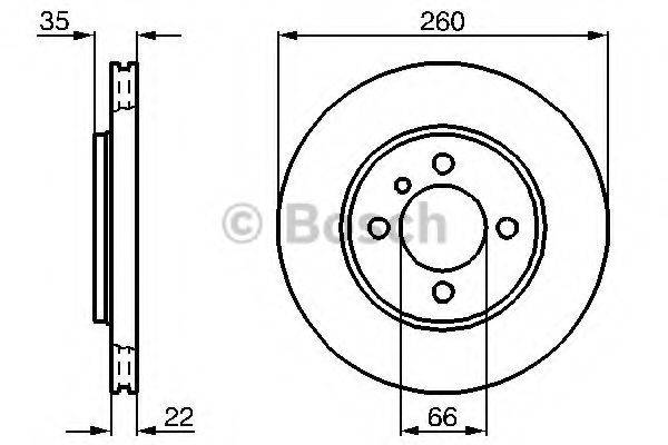 BOSCH 0986478036 гальмівний диск