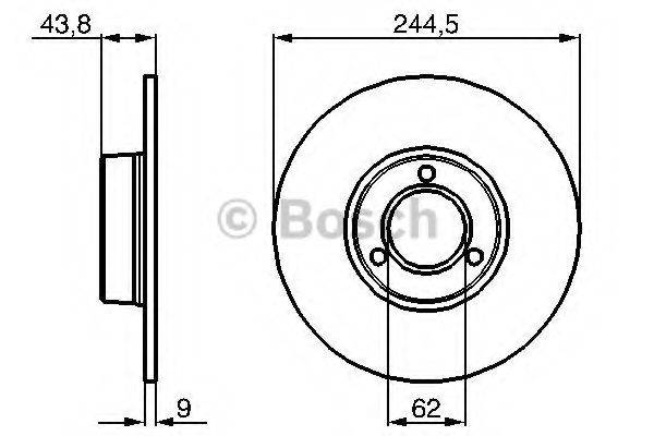 BOSCH 0986478052 гальмівний диск