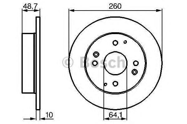 BOSCH 0986478172 гальмівний диск