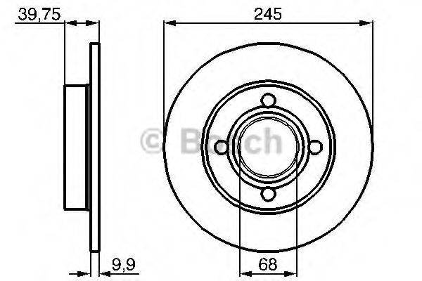 BOSCH 0986478216 гальмівний диск