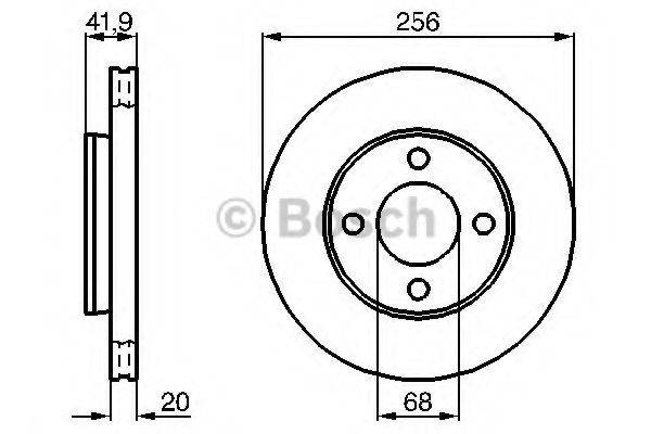 BOSCH 0986478225 гальмівний диск