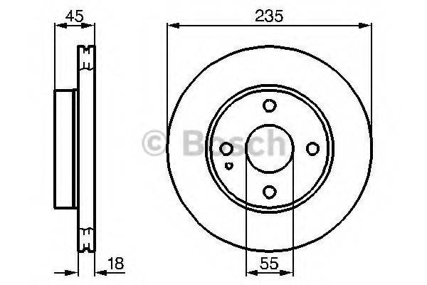 BOSCH 0986478241 гальмівний диск