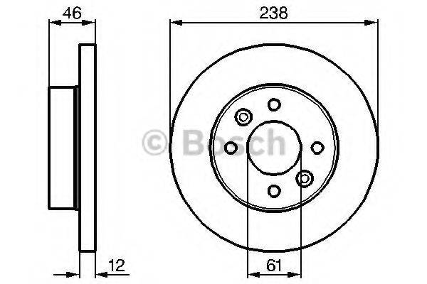 BOSCH 0986478274 гальмівний диск