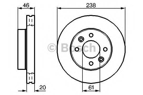 BOSCH 0986478275 гальмівний диск