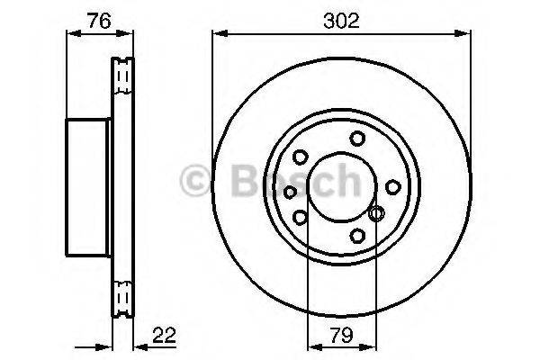 BOSCH 0986478318 гальмівний диск