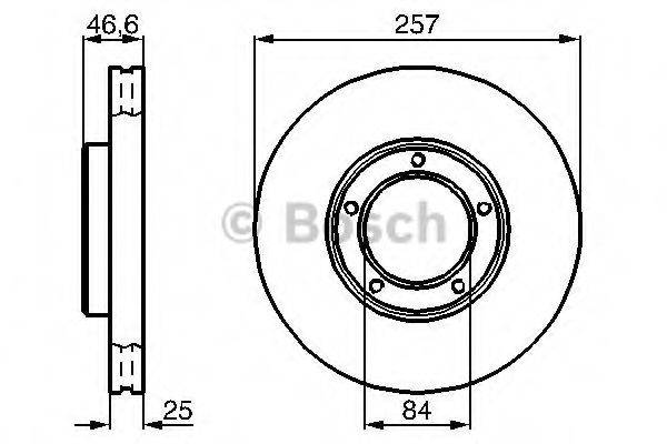 BOSCH 0986478397 гальмівний диск