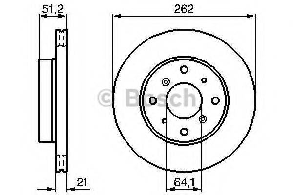 BOSCH 0986478447 гальмівний диск