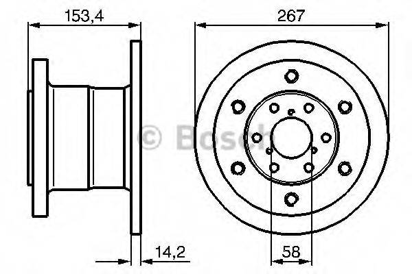 BOSCH 0986478647 гальмівний диск