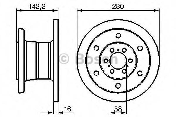 BOSCH 0986478649 гальмівний диск