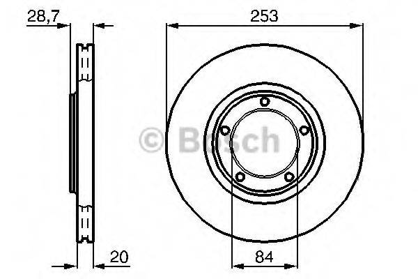 BOSCH 0986478664 гальмівний диск