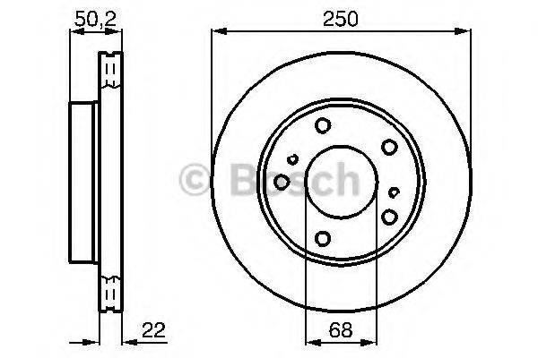 BOSCH 0986478685 гальмівний диск