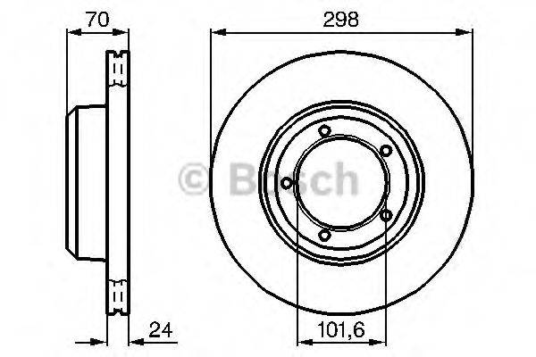 BOSCH 0986478824 гальмівний диск