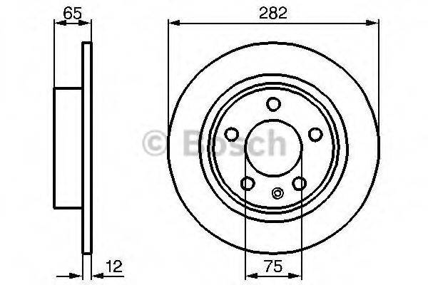 BOSCH 0986478891 гальмівний диск