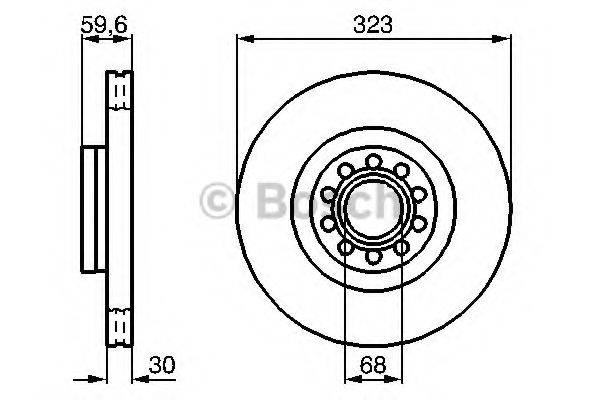 BOSCH 0986479060 гальмівний диск