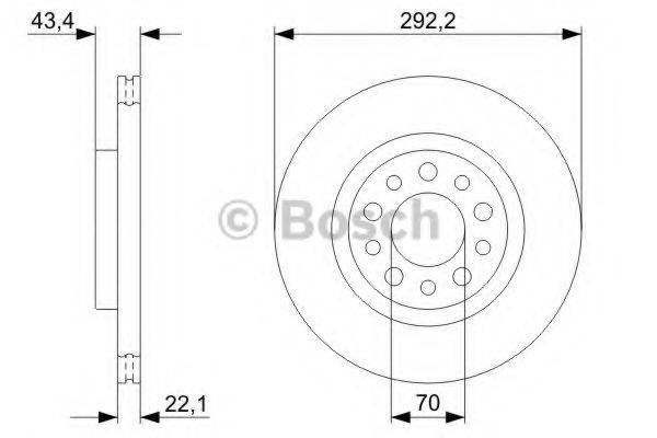 BOSCH 0986479326 гальмівний диск