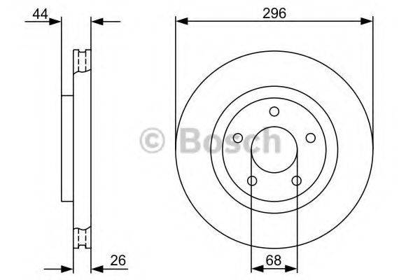 BOSCH 0986479C04 гальмівний диск