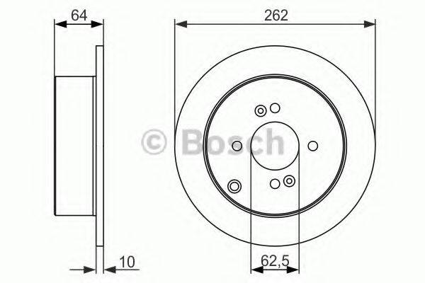 BOSCH 0986479C08 гальмівний диск