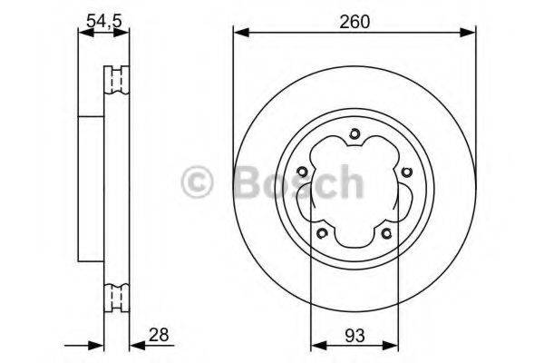 BOSCH 0986479C09 гальмівний диск