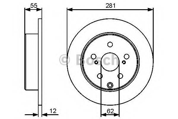 BOSCH 0986479419 гальмівний диск