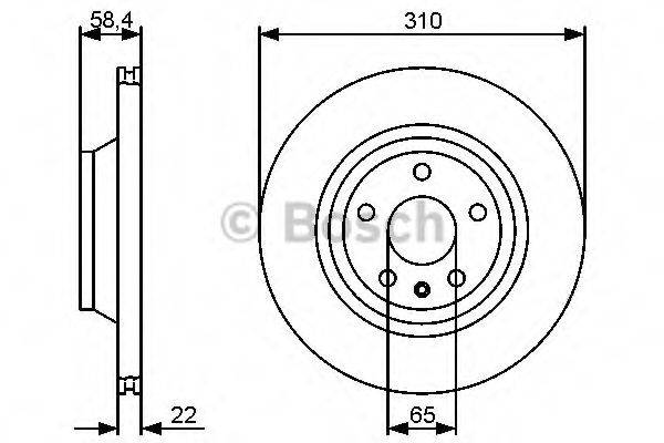 BOSCH 0986479466 гальмівний диск