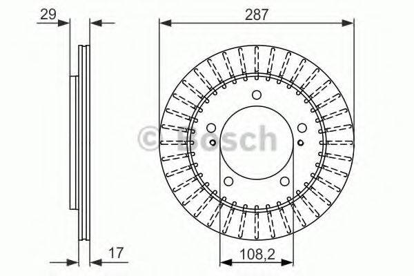 BOSCH 0986479486 гальмівний диск