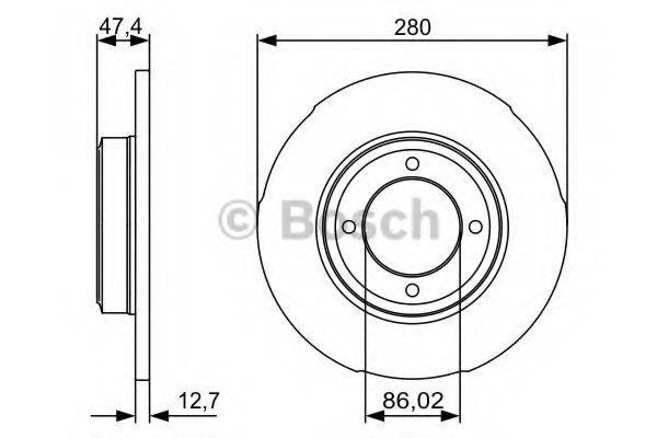 BOSCH 0986479493 гальмівний диск