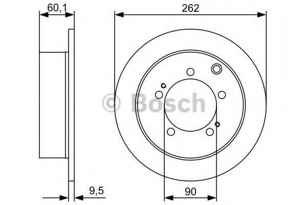 BOSCH 0986479512 гальмівний диск