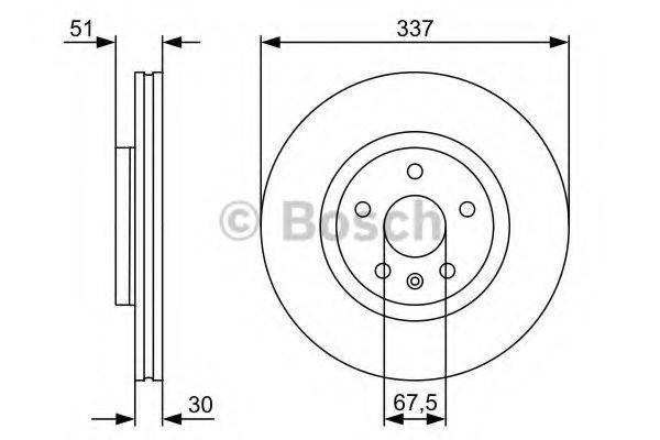 BOSCH 0986479545 гальмівний диск