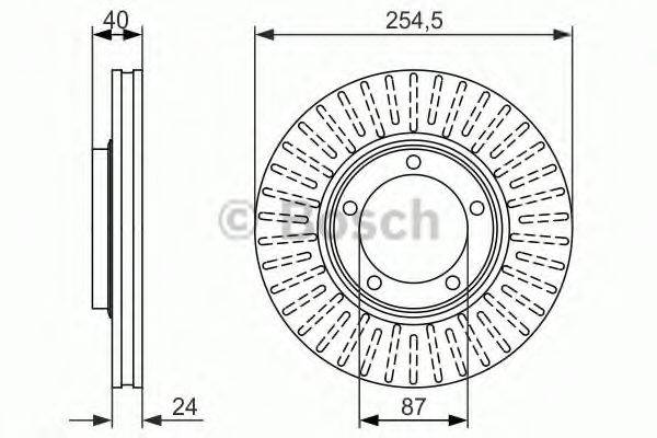 BOSCH 0986479596 гальмівний диск